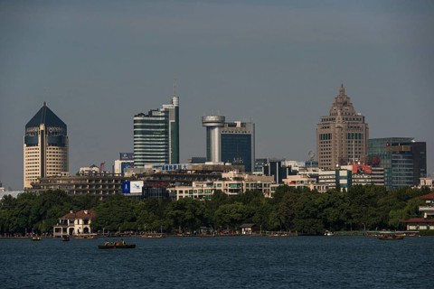 Skyline from West Lake