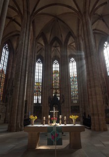 Altar room of the Gothic Sebaldus Church