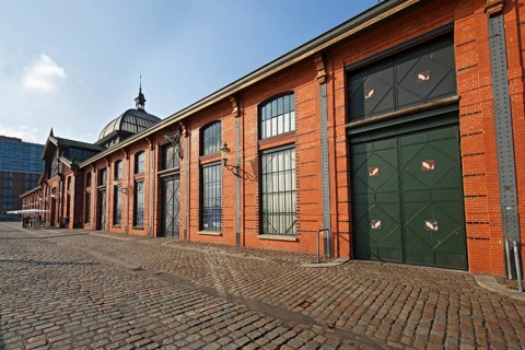 Event center former fish auction hall