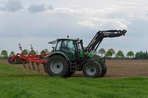 Tractor cultivating
