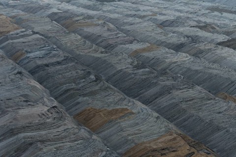 Spoil tip in the opencast mining Hambach