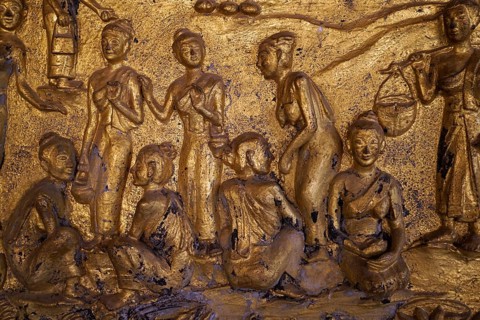 Gilded relief