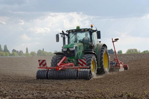 Tractor cultivating