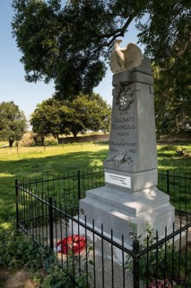 Monument to the French who died at Chateau d'Hougoumont