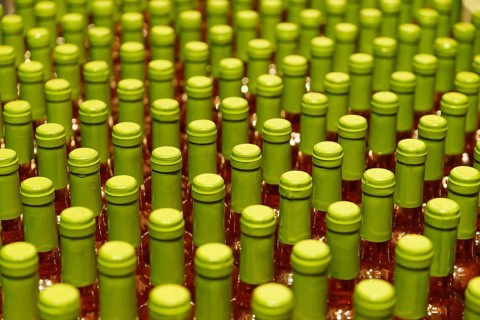 Fresh bottled white wine