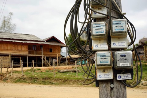 Electricity meter of Ban Haihin village