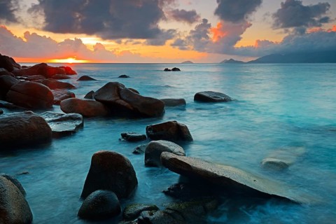Sunset at Anse Soleil