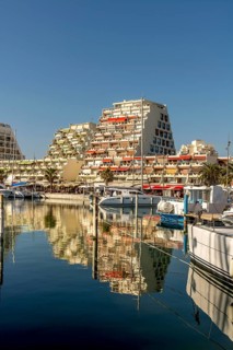 The marina of the seaside resort of La Grande Motte