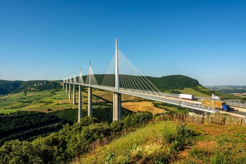 Millau viaduct by architect Norman Foster