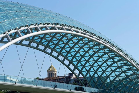 Peace Bridge over the Mtkvari River
