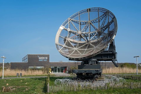 Parabolic antenna of the Wuerzburg Giant radar from the Second World War