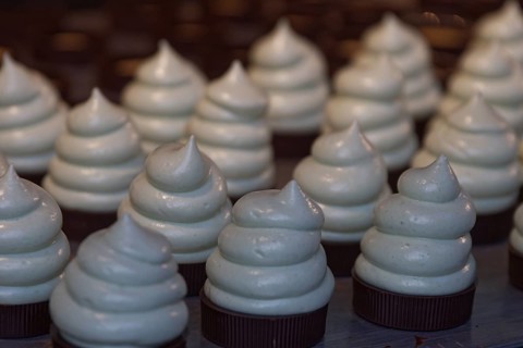 Filling of chocolate marshmallow