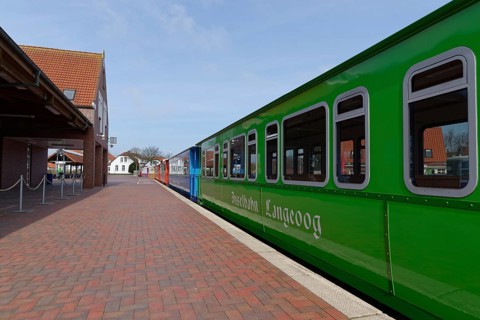 Island railway at Langeoog station