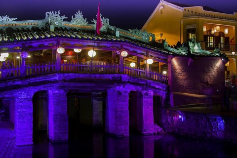 Japanese Bridge by night