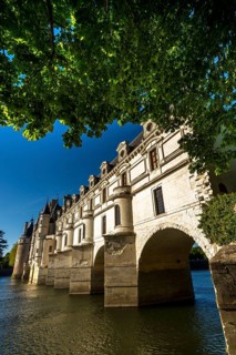 Chenonceau castle spanning the River Cher