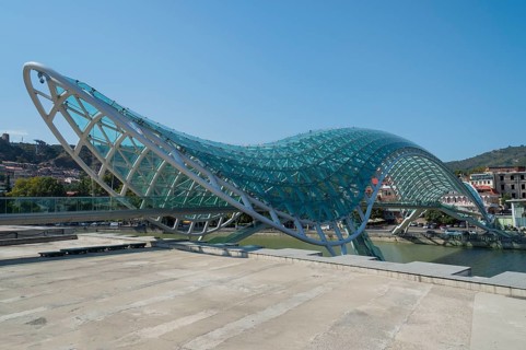 Peace Bridge over the Mtkvari River