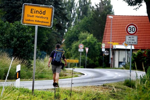 Einoed town sign
