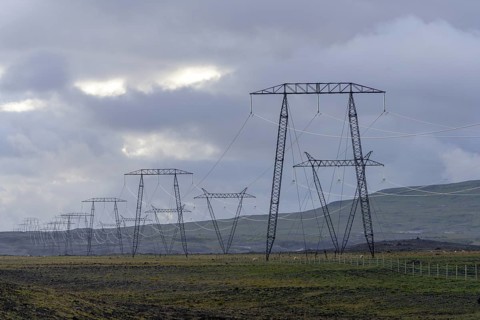 Electricity pylons
