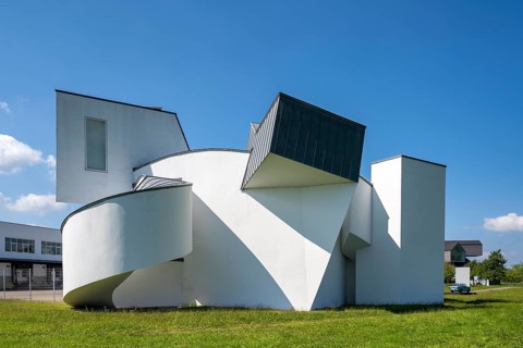 Modern building of towers