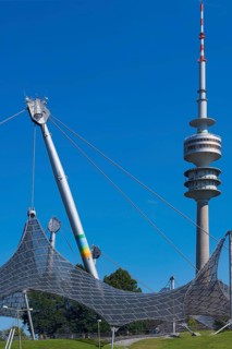 Olympic tent roof and television tower