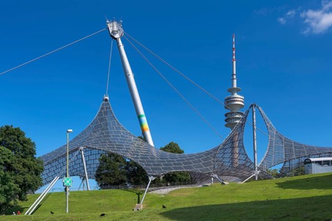Olympic tent roof and television tower
