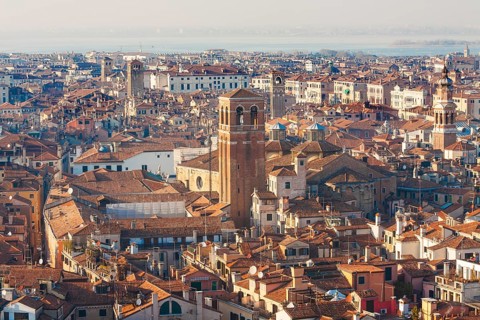 View on Venice from San Marco tower