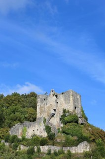Bichishausen Castle Ruin in the Great Lauter Valley near Muensingen