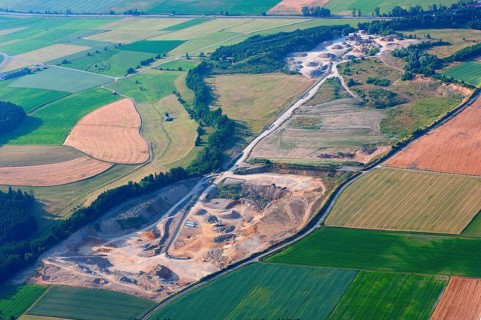 Gravel mining