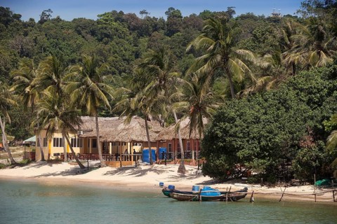 Small resort complex on the beach
