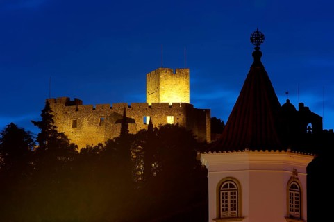 Templar Castle of Christ at dusk