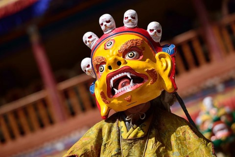 Mask dancers