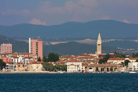 View of the town of Koper