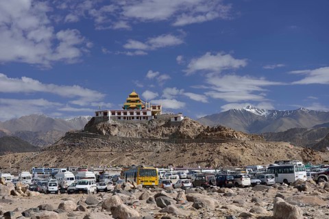 Choklamsar during the Kalachakra initiations by the Dalai Llama