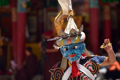 Mask dancers