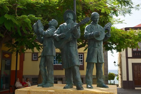 Statues of musicians in the centre of Santa Cruz de La Palma