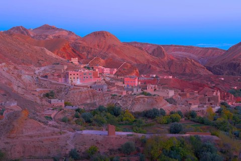 Dades Gorges at dusk