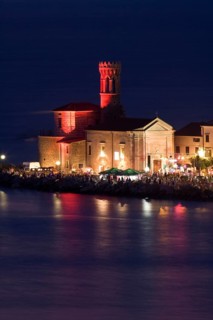 View of Piran at night