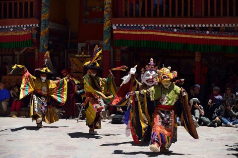 Mask dancers