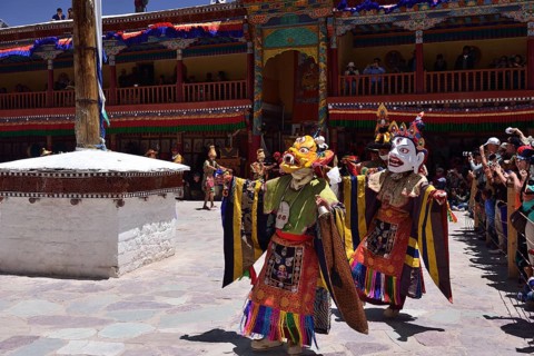Mask dancers