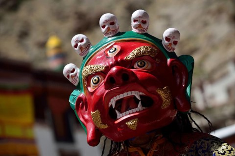 Mask dancers
