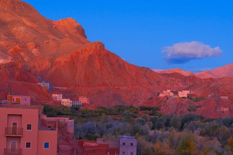Dades Gorges at dusk
