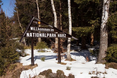 Sign Harz National Park