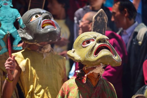 Mask dancers