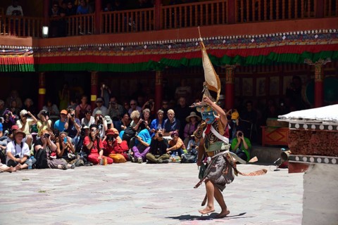 Mask dancers