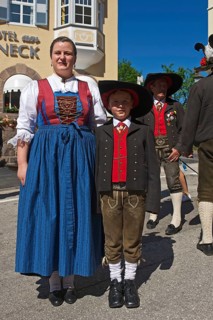 Trachtler in Ortisei
