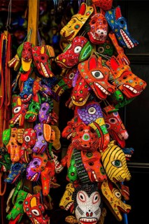 Various painted masks