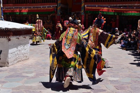 Mask dancers