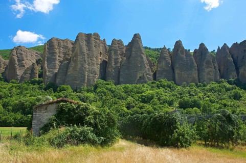 Rocks of Les Mees in the Durane Valley
