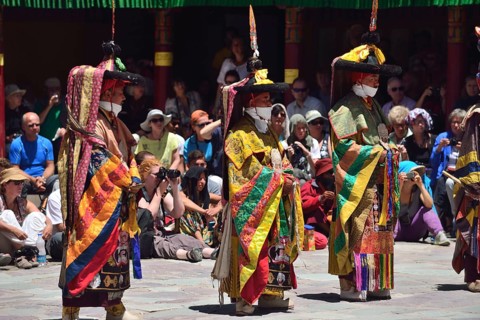 Mask dancers