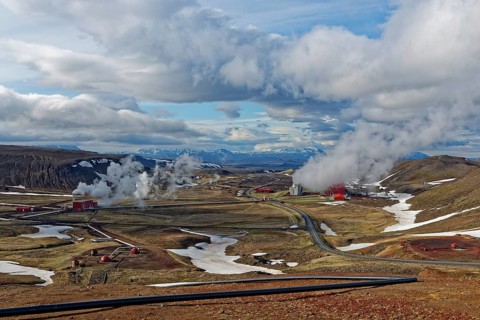 Geothermatic stream power plant Kroefluvirkjun